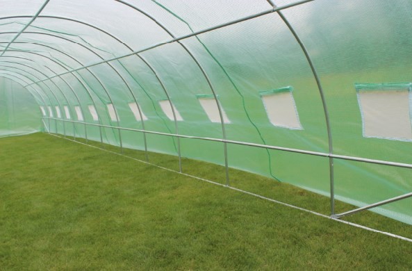 NEW popular greenhouses 10x4x2.3m Serre Tunnel De Jardin Film Greenhouses Supplies in China
